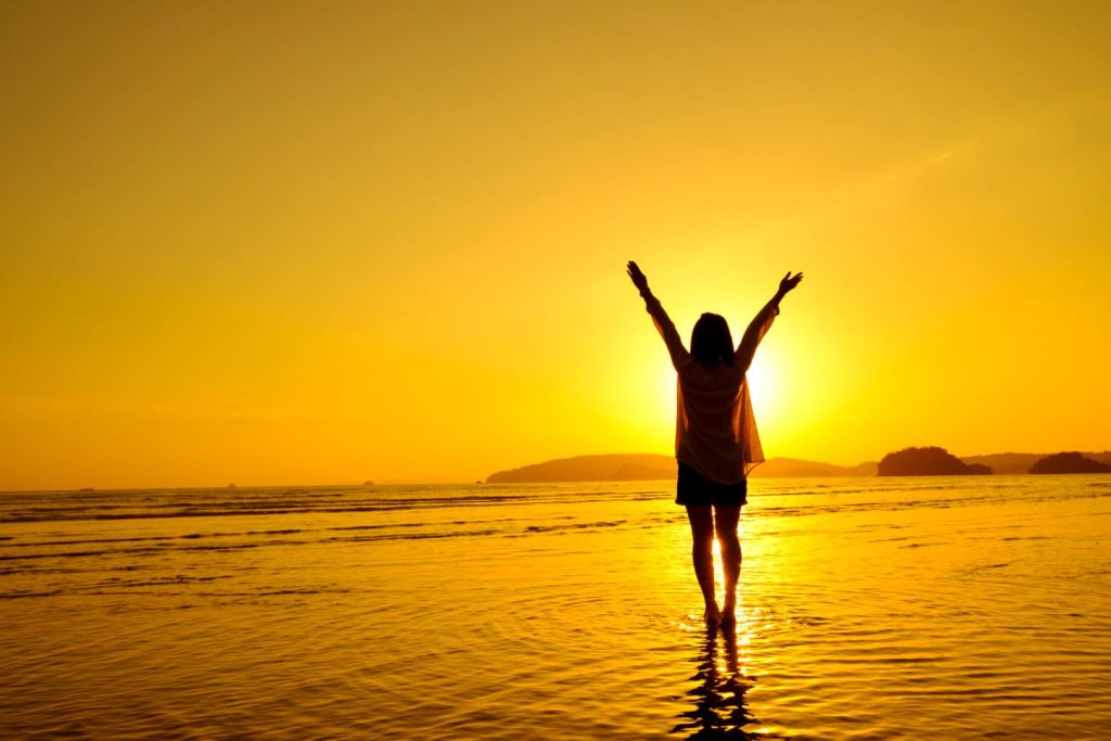 A woman who has decided to embrace the brightness inside her.